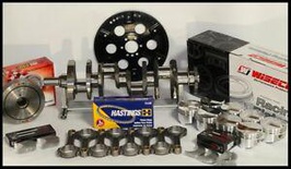 SBC CHEVY 427 ASSEMBLY SCAT & WISECO +10cc DOME 4.125 PISTONS 2PC RMS-350 MAINS