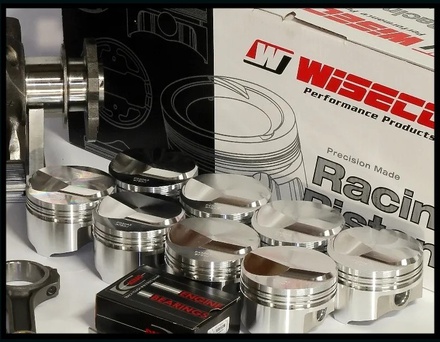 BBC CHEVY 496 WISECO FORGED PISTONS 4.310 060 OVER +25cc DOME KP444A6