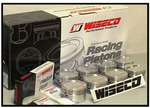SBC CHEVY 383 WISECO FORGED PISTONS 4.030 -7.5cc RD DISH 5.7 ROD KP482A3