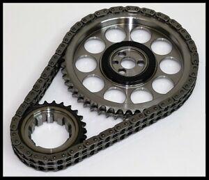 PBM CHEVY BBC BILLET TIMING CHAIN SET FOR RETRO ROLLER OR FLAT TAPPET CAMS 8991T