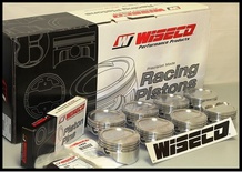SBC CHEVY 408 WISECO FORGED PISTONS 4.165 -13.5cc RD DISH 6" RODS KP501A4