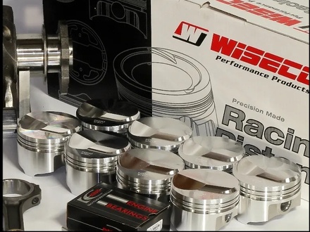 BBC CHEVY 496 WISECO FORGED PISTONS 4.310 060 OVER +30cc DOME KP442A6