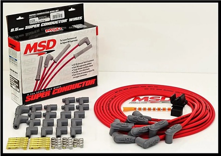 MSD SUPER CONDUCTOR UNIVERSAL WIRES RED, 90 BOOTS. # MSD-31239