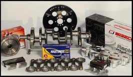 BBC CHEVY 454 ASSEMBLY SCAT & WISECO +20cc DOME 4.310 PISTONS 060 OVER 2PC RMS